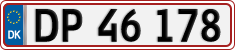 License plate of Denmark, Regular plates