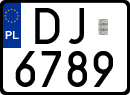 License plates of Poland, Special vehicles and motorcycles