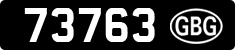 License plate of Guernsey, Regular plates