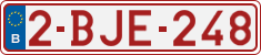 License plate of Belgium, Regular plates (2010)