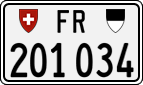 License plate of Switzerland, Cars