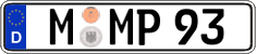German license plate, Regular plates