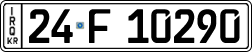 License plate of Iraq, 2022 year system