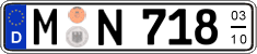 German license plate, Seasonal plates