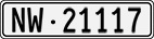 License plate of Switzerland, Cars