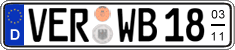 German license plate, Seasonal plates