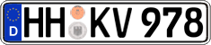 German license plate, Regular plates