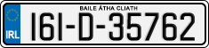 License plate of Ireland, Regular plates