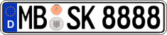German license plate, Regular plates