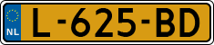 License plate of the Netherlands, Cars