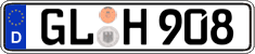 German license plate, Regular plates