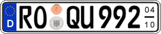 German license plate, Seasonal plates