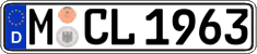 German license plate, Regular plates
