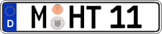 German license plate, Regular plates