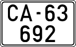 License plates of Spain, 1900 year series