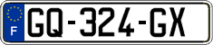 French license plate, SIV (ordinary)