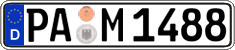 German license plate, Regular plates