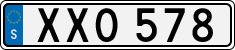 License plate of Sweden, Regular plates