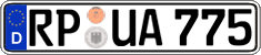 German license plate, Regular plates