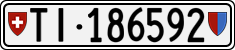 License plate of Switzerland, Cars