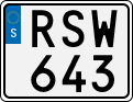 License plate of Sweden, Regular plates