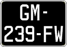 French license plate, SIV (oldtimers)