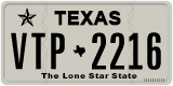 Texas, Regular plates (2012) (АBC-1234)