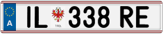 License plate of Austria, Regular plates