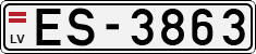 License plate of Latvia, Regular car plates