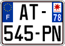 French license plate, SIV (ordinary)
