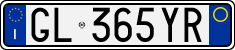 License plate of Italy, Cars (1994 year series)