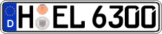 German license plate, Regular plates