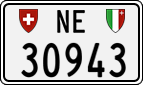 License plate of Switzerland, Cars