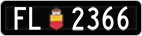 License plate of Liechtenstein, Cars