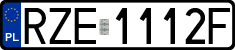 License plates of Poland, Regular car plates