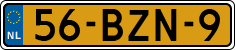 License plate of the Netherlands, Heavy Commercial Vehicles (1994 system)