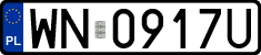 License plates of Poland, Regular car plates