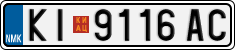 License plate of North Macedonia, Regular plates (2012)