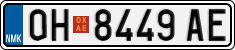 License plate of North Macedonia, Regular plates (2012)