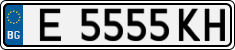 License plate of Bulgaria, Cars