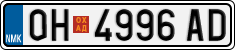 License plate of North Macedonia, Regular plates (2012)