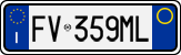 License plate of Italy, Cars (1994 year series)