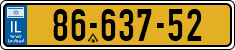 License plate of Israel, Regular plates