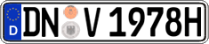 German license plate, Plates for oldtimers (type 