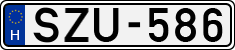 license plates of Hungary, Cars (1990)