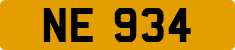 License plate of Hong Kong, AB 1234