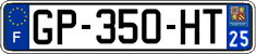French license plate, SIV (ordinary)