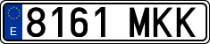 License plates of Spain, Ordinary (2000)
