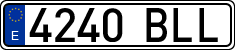 License plates of Spain, Ordinary (2000)