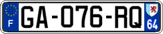 French license plate, SIV (ordinary)